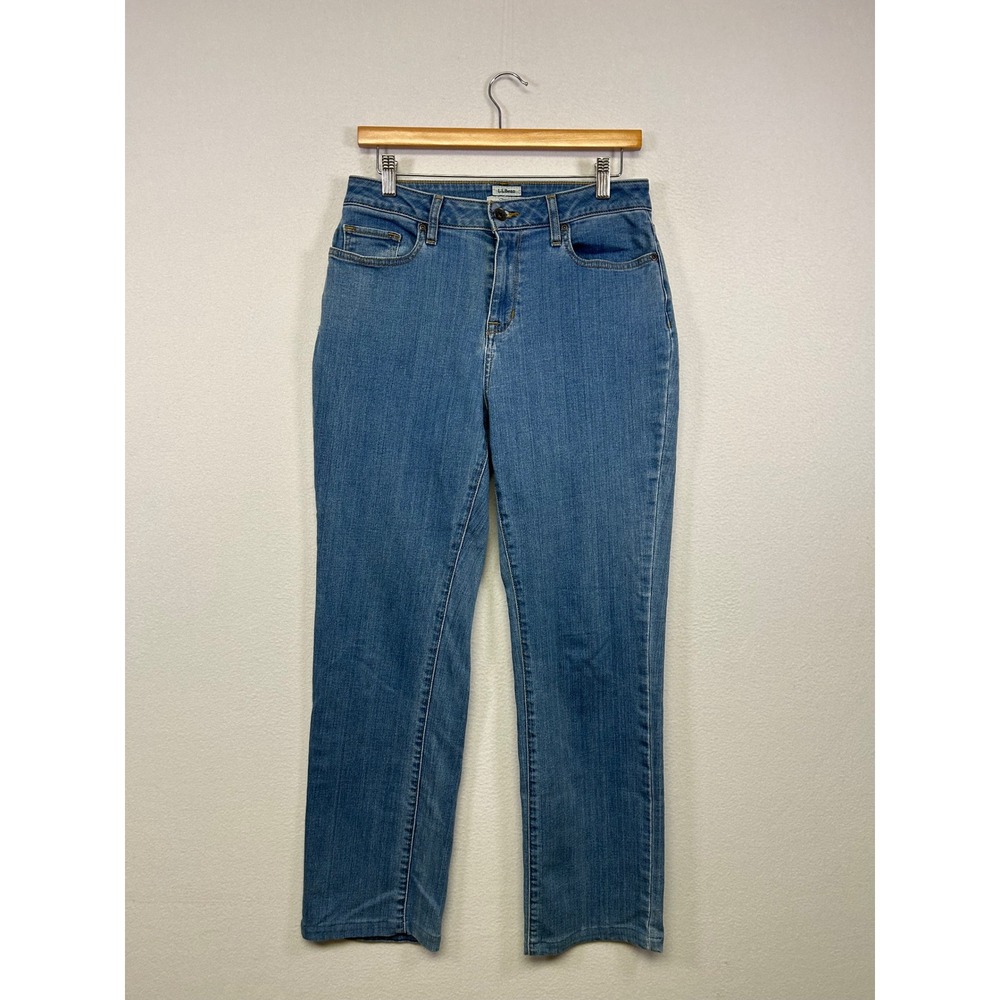 Classic Gorpcore L.L. Bean Womens 8 Blue Classic Fit Straight Leg Stretch Jeans